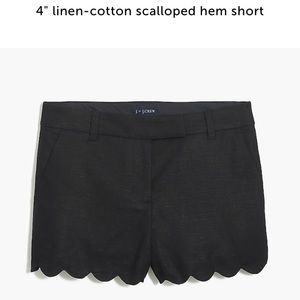 EUC JCrew Scalloped Hem Short